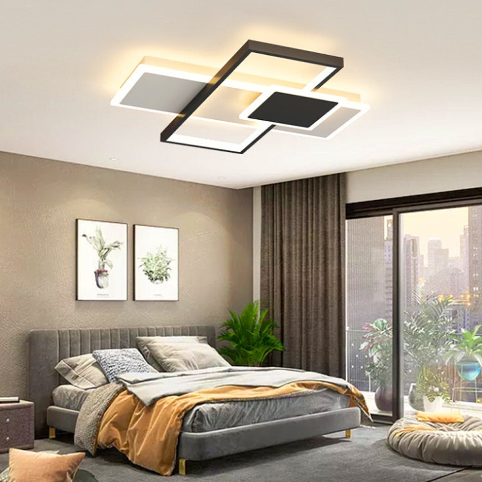 Daskoo Deckenleuchten 40W Rahmen LED Deckenlampe günstig online kaufen