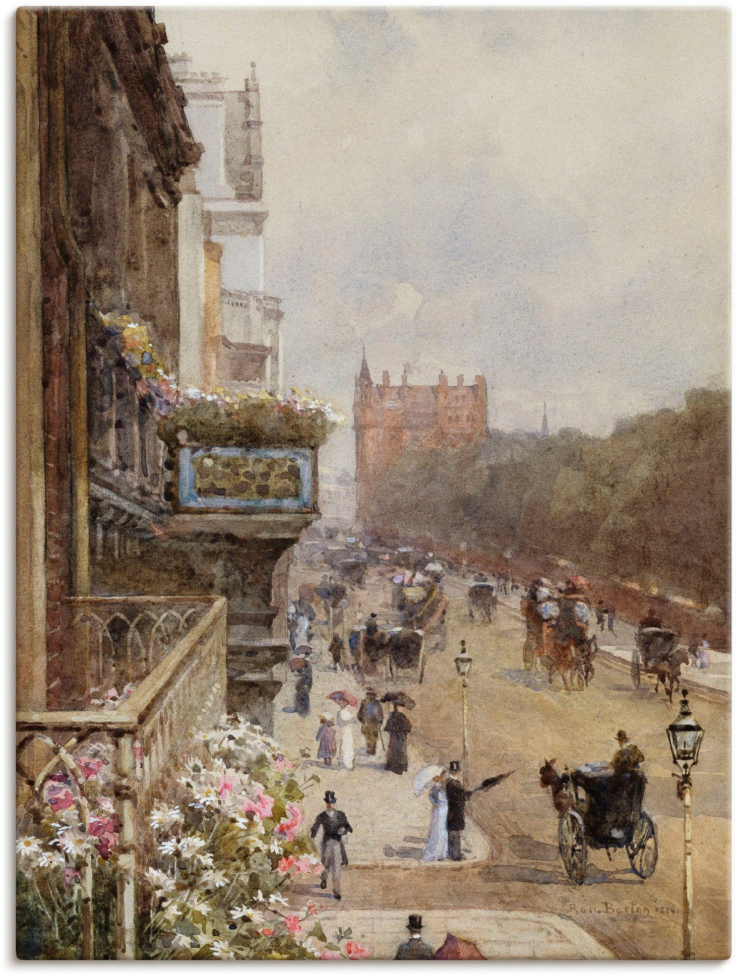 Artland Wandbild Piccadilly, London. 1894, Gruppen & Familien (1 St), als Leinwandbild, Плакат in verschied. Größen