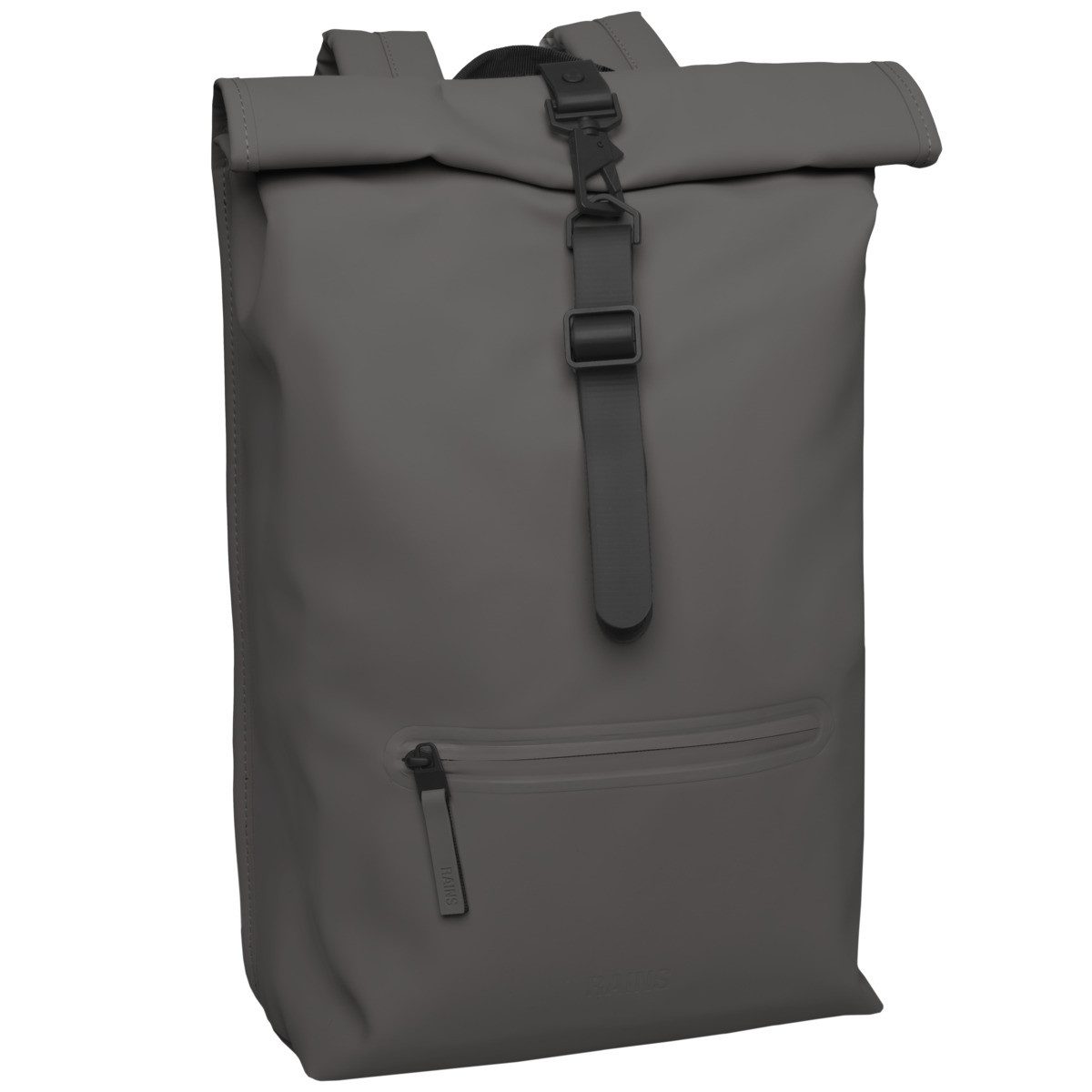 Rains Rucksack Rolltop Rucksack W3 Unisex Erwachsene, Schulranzen, Schulrucksack, Schultasche, Sporttasche, Ranzen