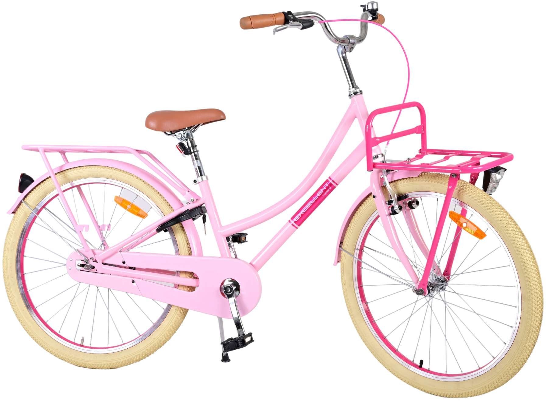 TPFSports Kinderfahrrad Volare Zoll Kinderrad 24 Mädchen Rücktritt Fahrrad Rutschfeste - (Mädchen mit 24 Kinder Gang, mit + Excellent Sicherheitsgriffe), Handbremse, Ständer Laufrad 1 Fahrrad Zoll