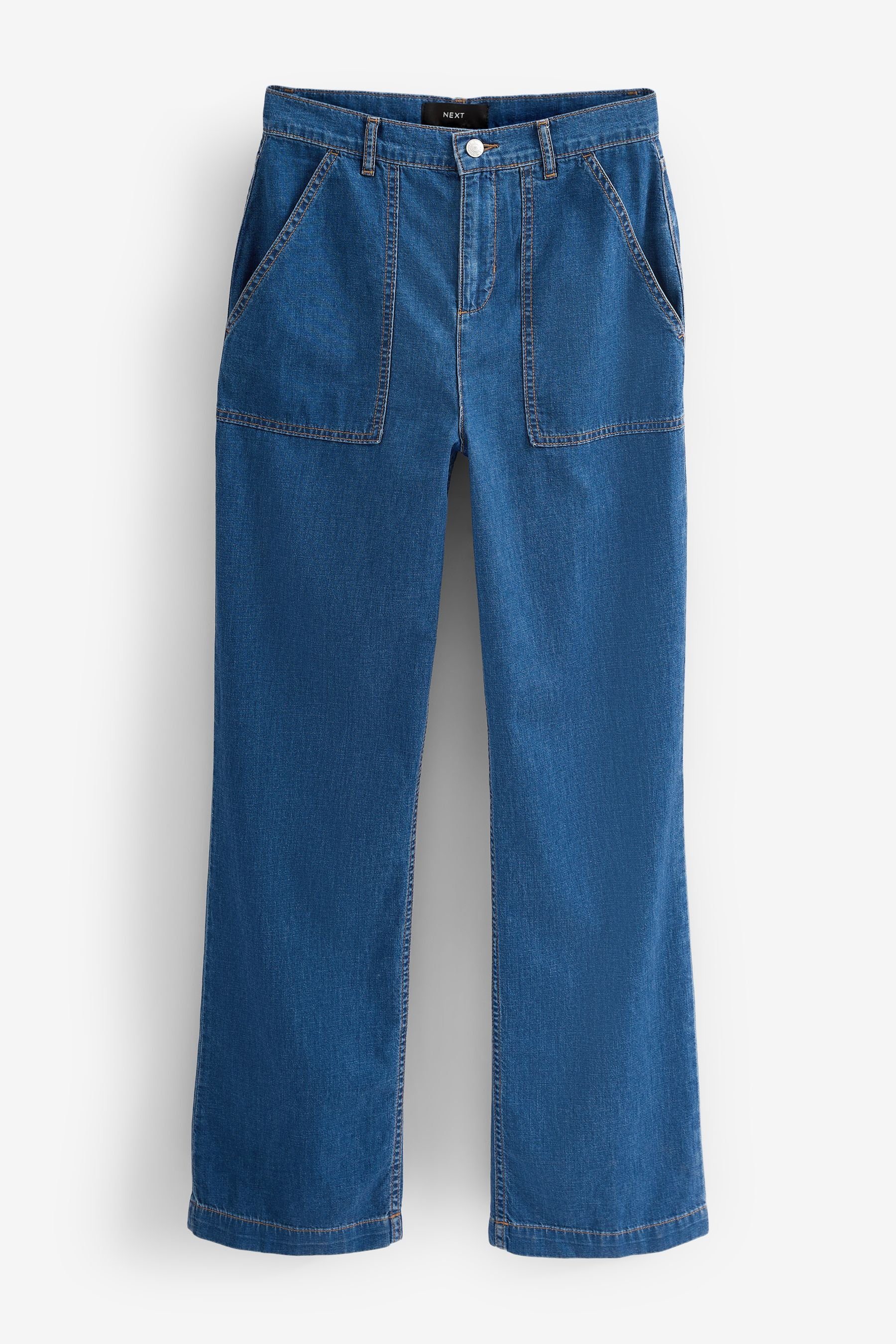 Next Weite Jeans Leichte Jeans mit weitem Bein (1-tlg)