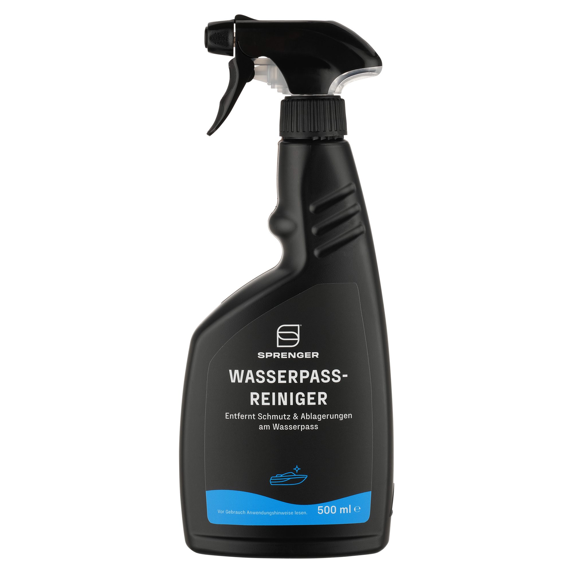 SPRENGER Wasserpass-Reiniger 500 ml Grundreiniger (Entfernt Algen, Kalk & Muscheln – Säurehaltiger Bootsreiniger)