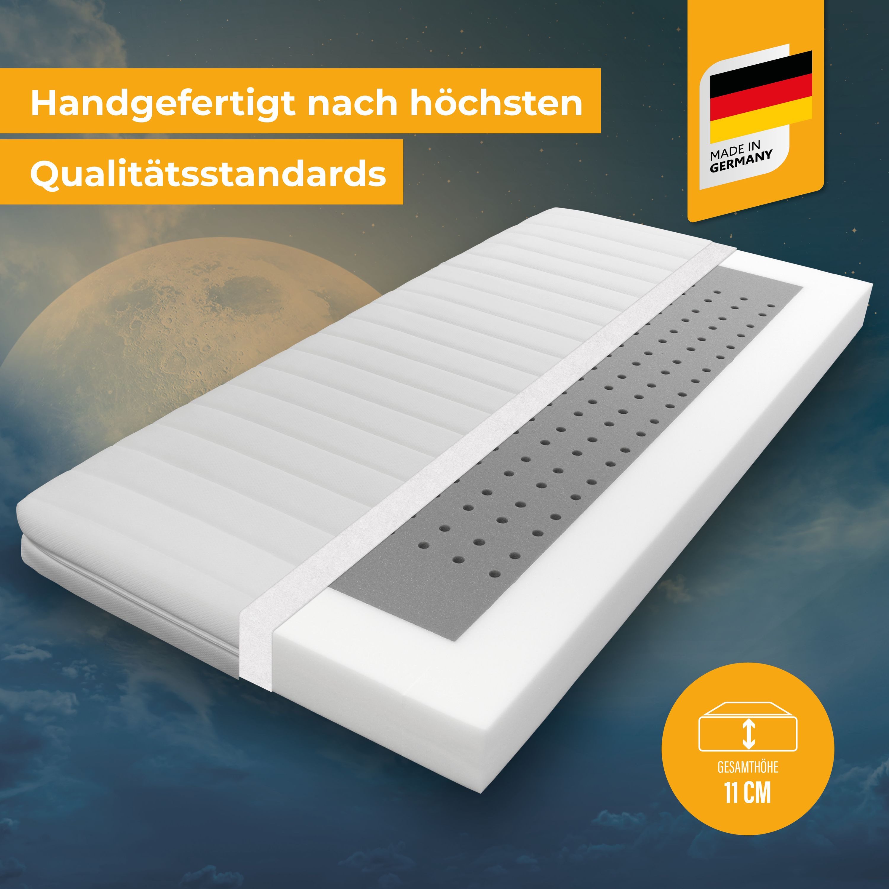 Kindermatratze Kaja, Beco, 11 cm hoch, günstig online kaufen