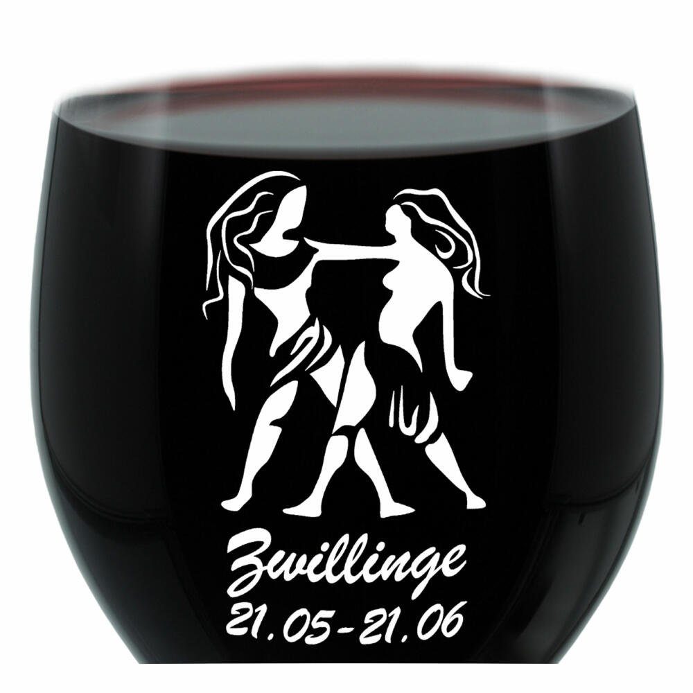 LEONARDO Weinglas Sternzeichen Zwillinge, Glas, lasergraviert