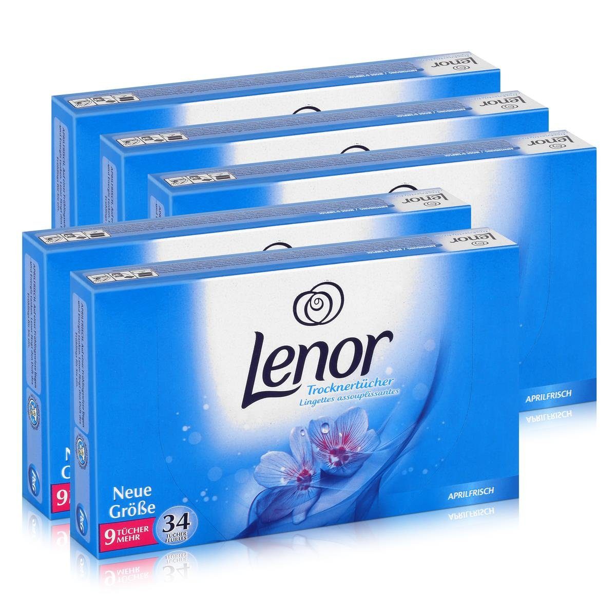 LENOR Lenor Trocknertücher Aprilfrisch 34 Tücher - Wäschepflege im Trockner Spezialwaschmittel