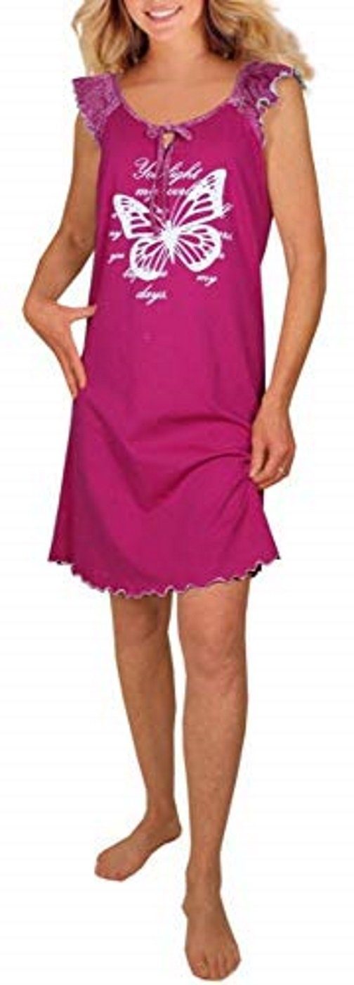 Wäsche/Bademode Nachtwäsche Consult-Tex Nachthemd Damen Nachthemd, Bigshirt bequem zu tragen