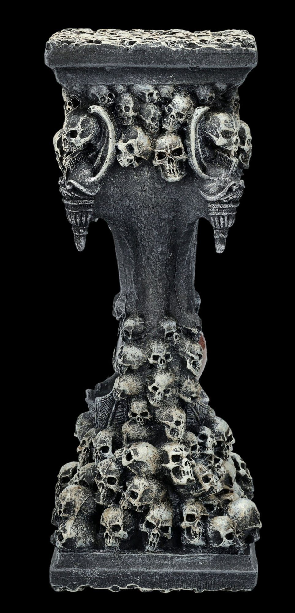 Figuren Shop GmbH Sanduhr Sanduhr Totenköpfe - Sands of Death - Spiral - Gothic Dekoration