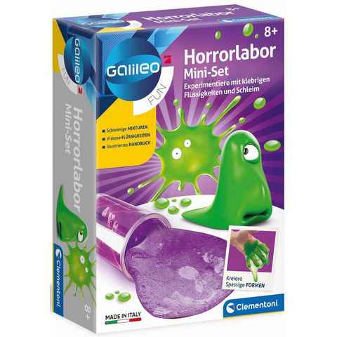 Clementoni® Experimentierkasten Galileo, Horrorlabor Mini-Set, Made in Europe