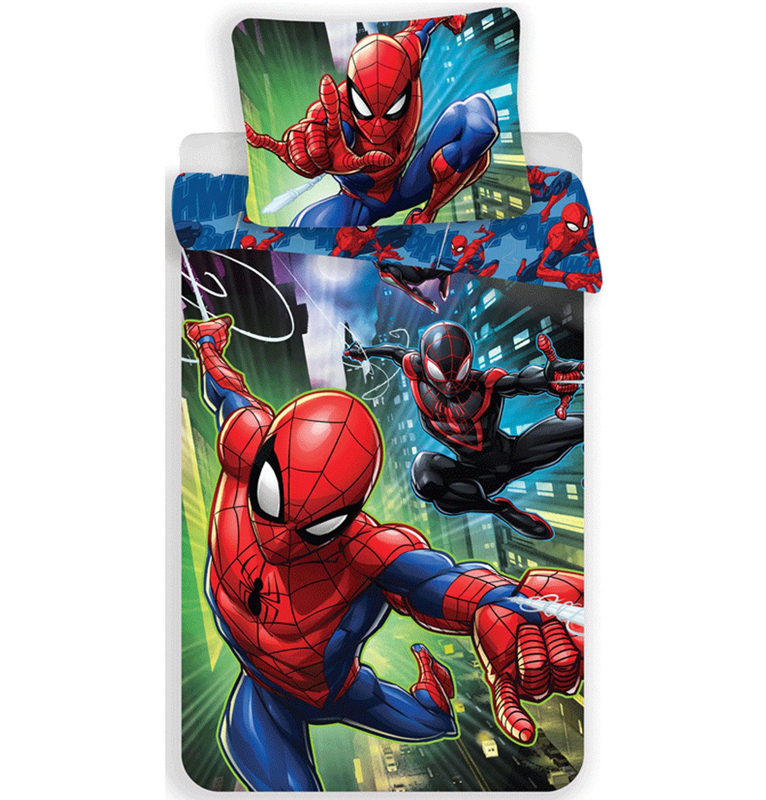 Spiderman Wendebettbezug Spiderman Peter Parker Bettwäsche Kopfkissen für 1 günstig online kaufen