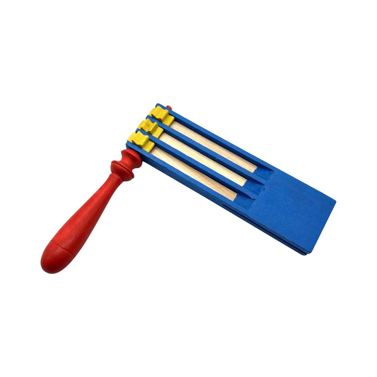 Spielzeug-Musikinstrument Ratsche aus Holz, 3-fach 6590