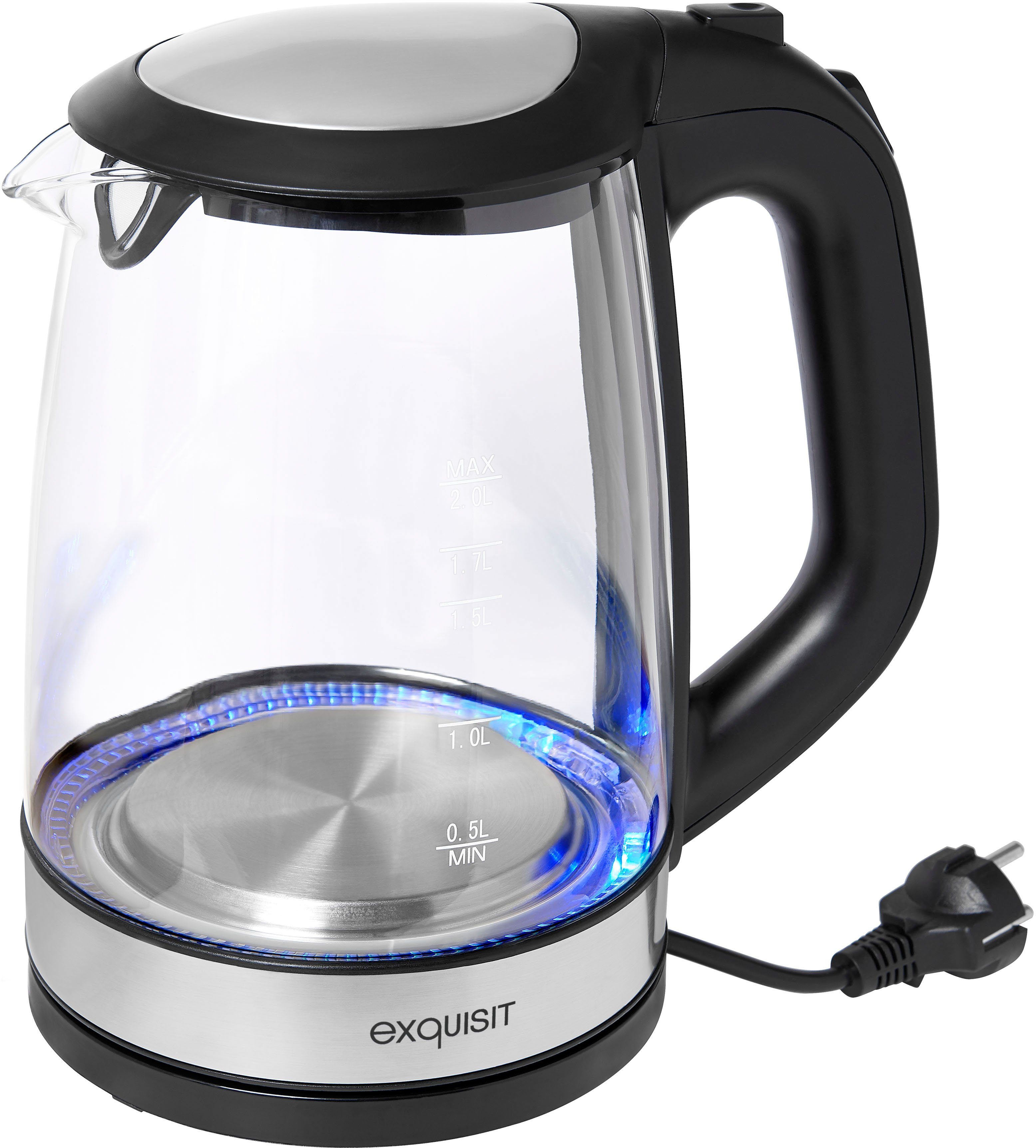 exquisit Wasserkocher WK 3501 swg, 2 l, 2200 W – Bild 3 von 5
