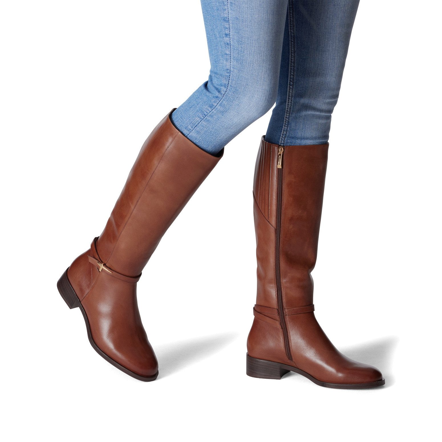 Tamaris Stiefel Blockabsatz, Langschaftstiefel mit T-Logoelement günstig online kaufen
