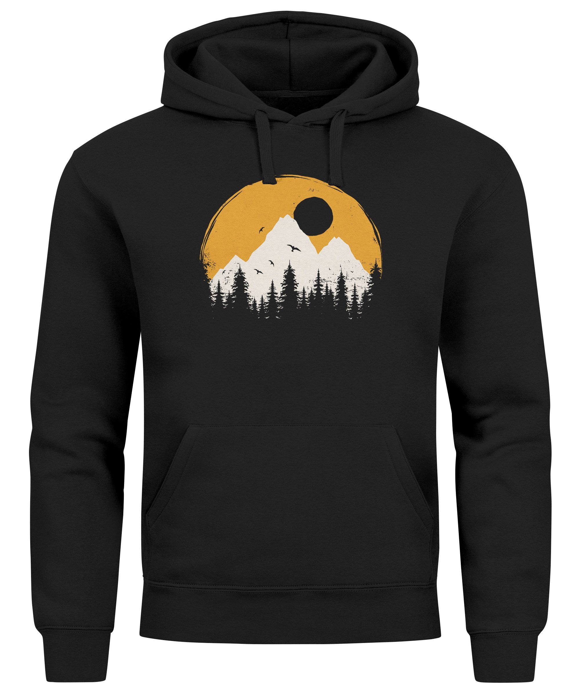 Hoodie Hoodie Herren Outdoor Print Natural Badge Logo Wandern Kapuzenpulli