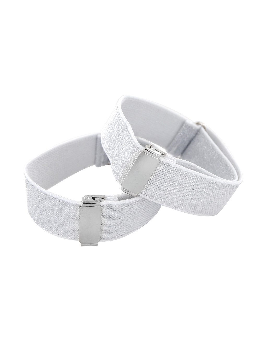axy Hosenträger 1 Paar Herren Hemd Ärmelhalter 2,5cm Breit (mit Glitzerfäden) elastisch und größenverstellbar Ärmelhalter Hülsenhalter Ärmelband