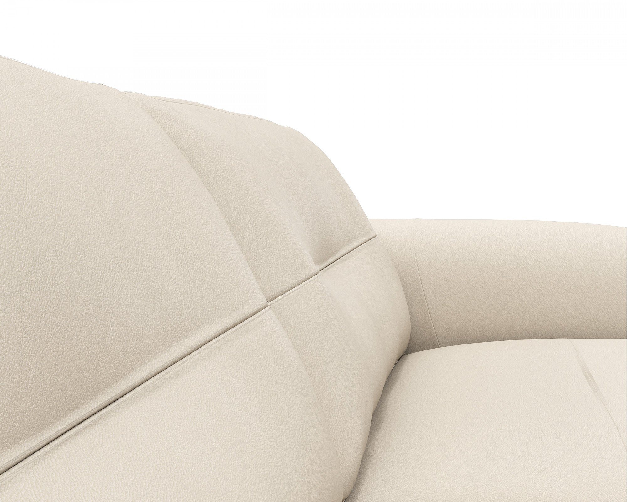 FLEXLUX 3-Sitzer Glow, Federkern, schwarz & Fuß Kaltschaum Walnuss, Premium-Sitz: Arml