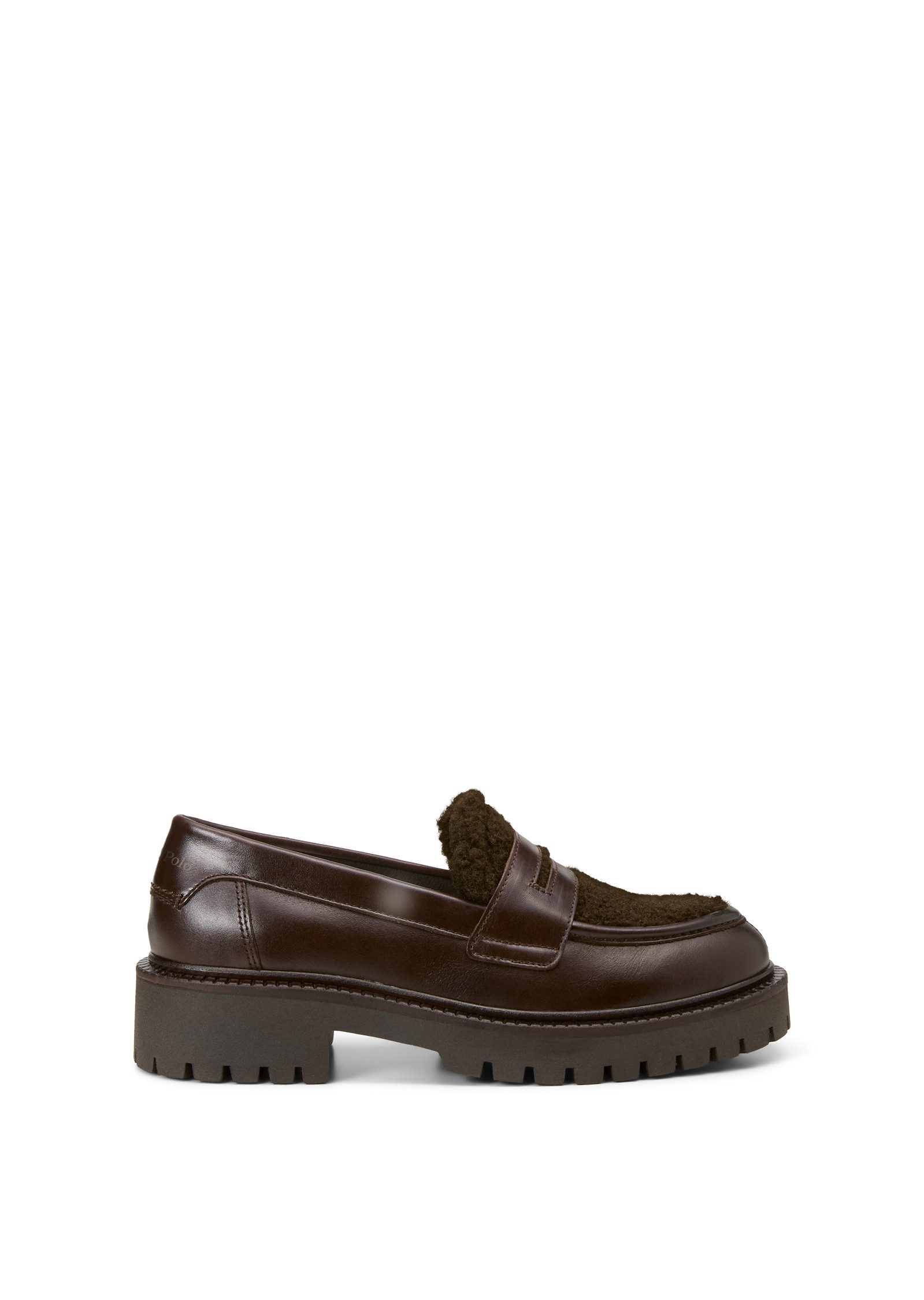 Marc O'Polo aus gewachstem Leder und Teddyfell Loafer – Bild 2 von 5