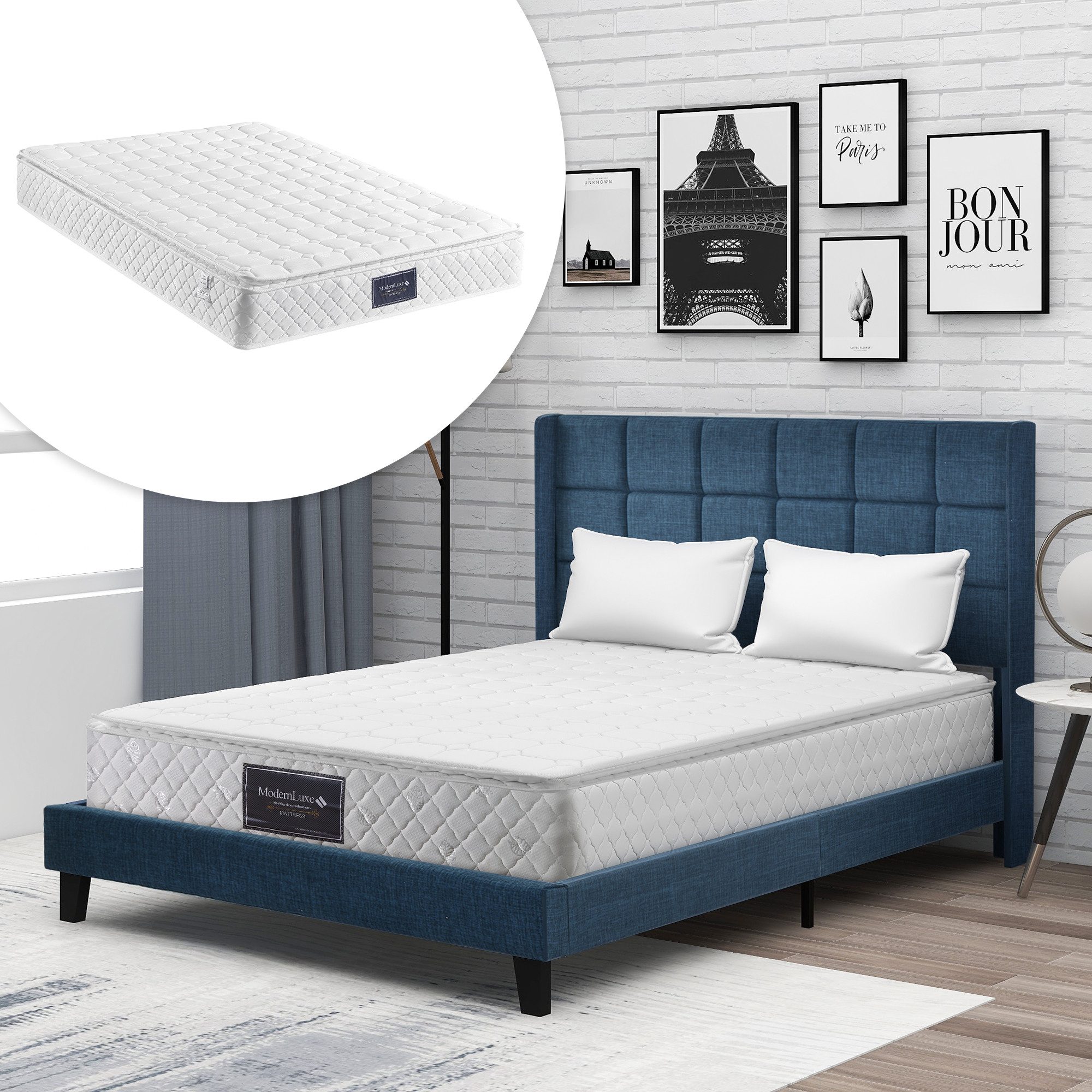 STILVORA Polsterbett 140x200 Jugendbett mit Lattenrost,Bettgestell günstig online kaufen