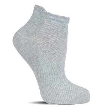 Socked Sneakersocken Herren + Damen Kurzsocken (12-Paar) Schwarz / Weiß / Grau