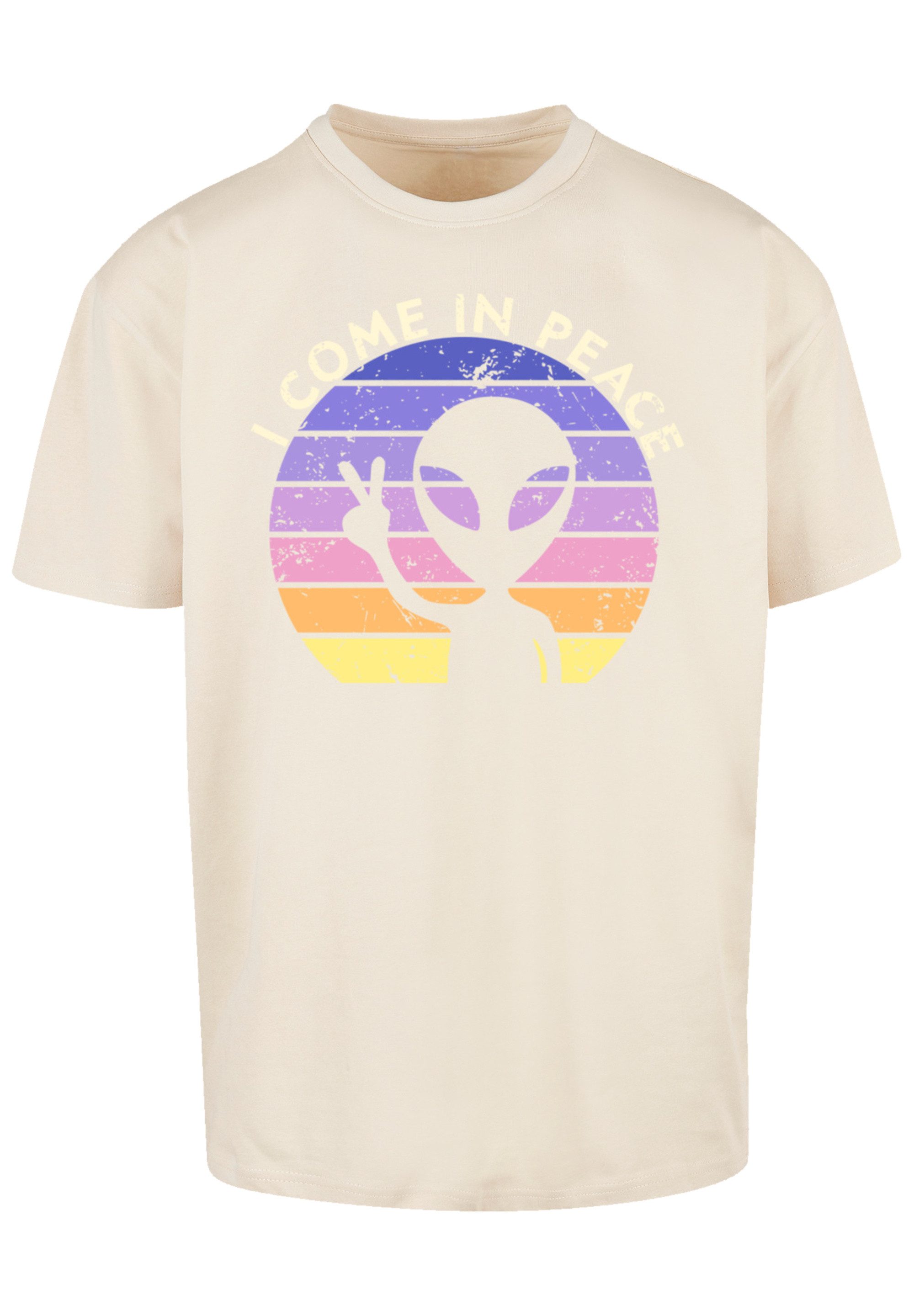 F4NT4STIC T-Shirt Alien Peace Sunset Premium günstig online kaufen