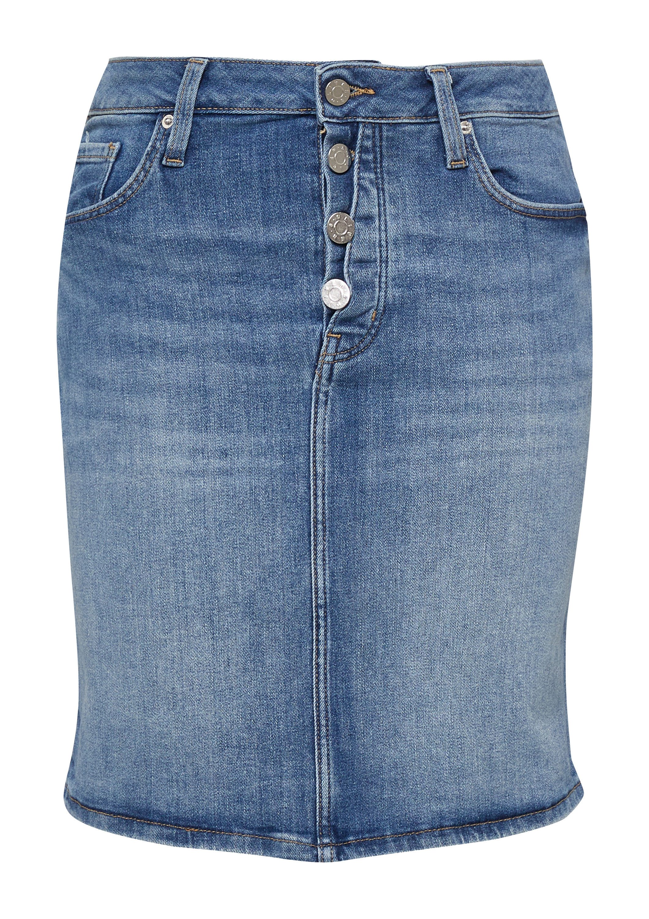 s.Oliver Minirock Rock Kurzer Jeansrock mit Knopfdetail günstig online kaufen