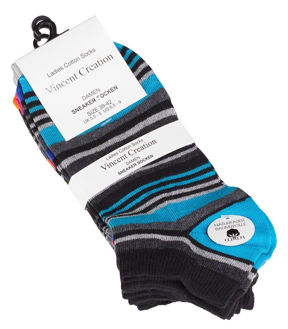 Vincent Creation® Sneakersocken (8-Paar) in angenehmer Baumwollqualität