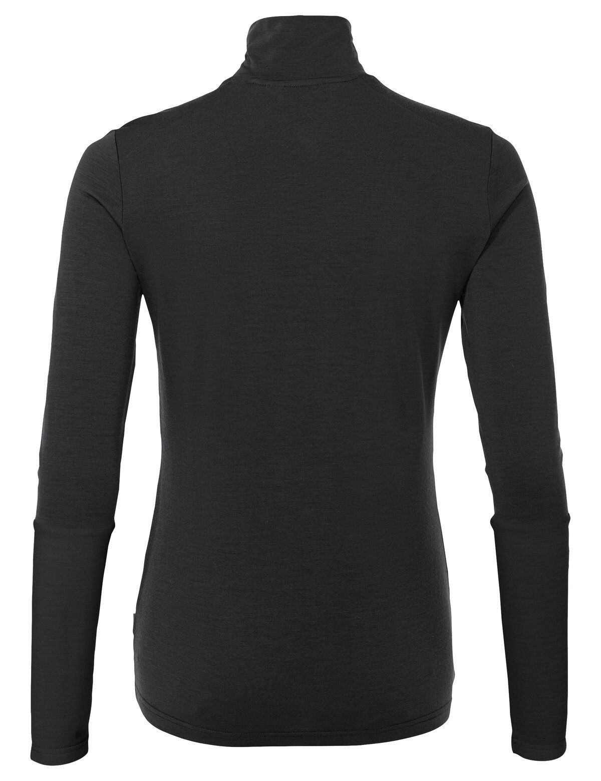 VAUDE Rundhalspullover Women's Monviso (1-tlg) Wool uni black Halfzip Shirt