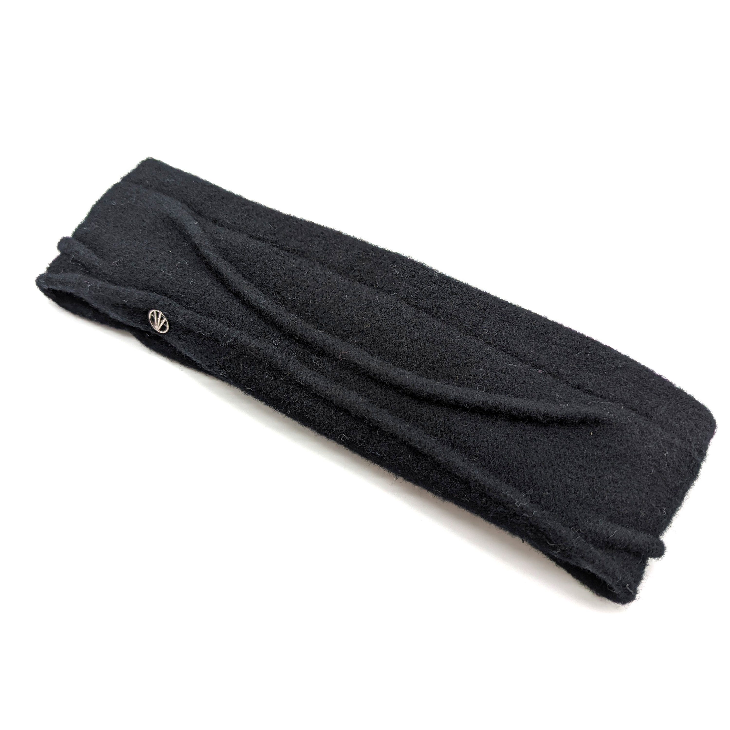 Loevenich Strickmütze Wollstirnband black