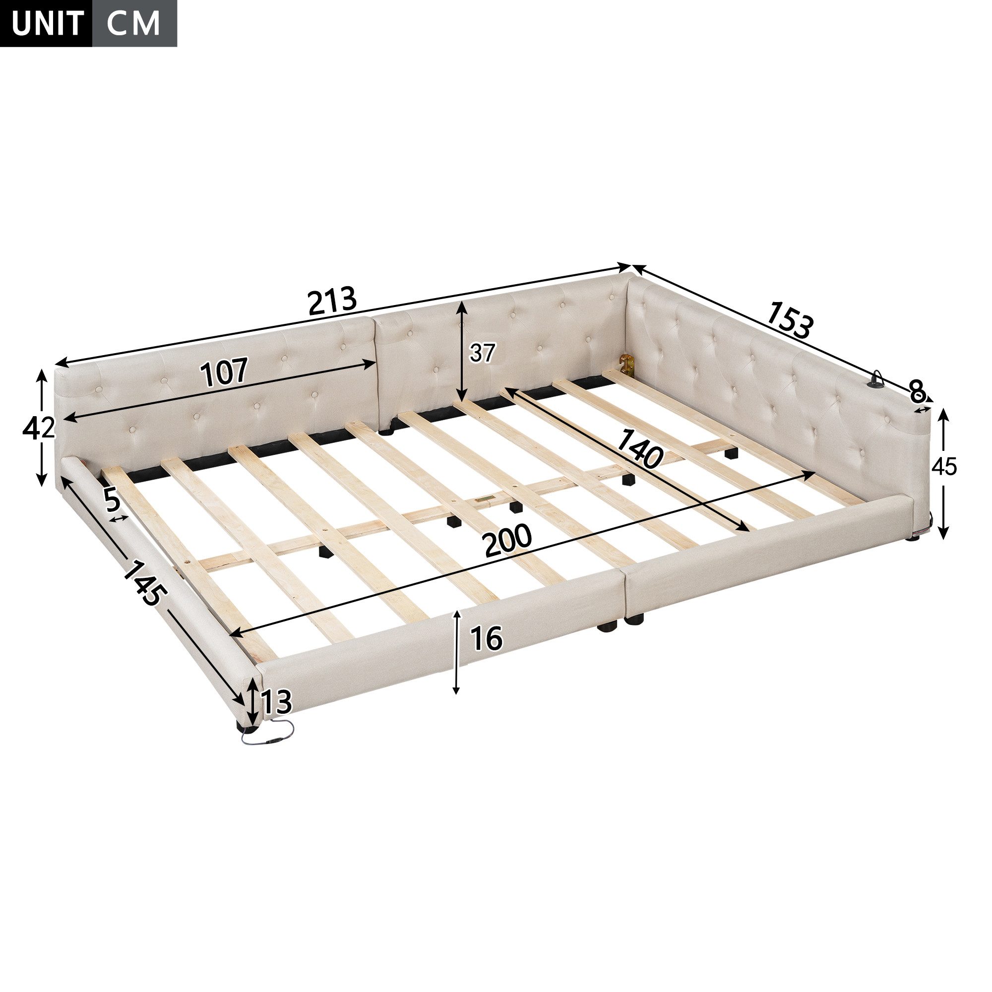 Ulife Schlafsofa Daybett, Tagesbett, Polsterbett, Jugendbett günstig online kaufen