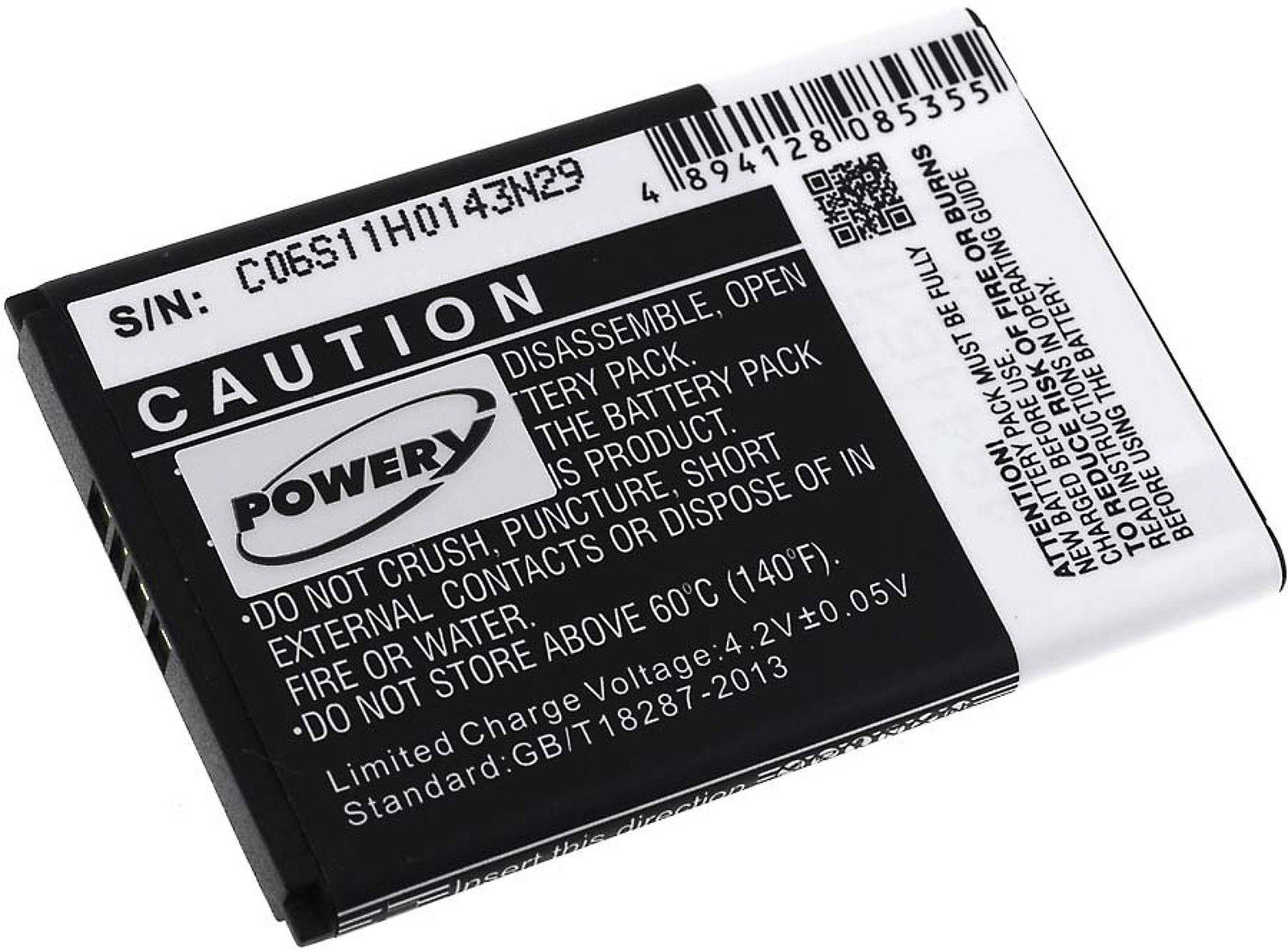 mAh Typ Powery für Akku CAB23V0000C1 Akku V) (3.7 Alcatel 1750