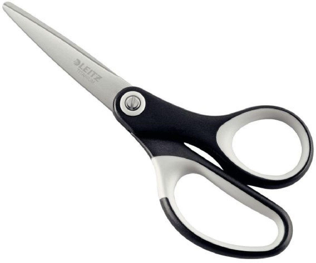 LEITZ Papierscheren Qualitätsschere Titan 150mm schwarz (5 Stück)