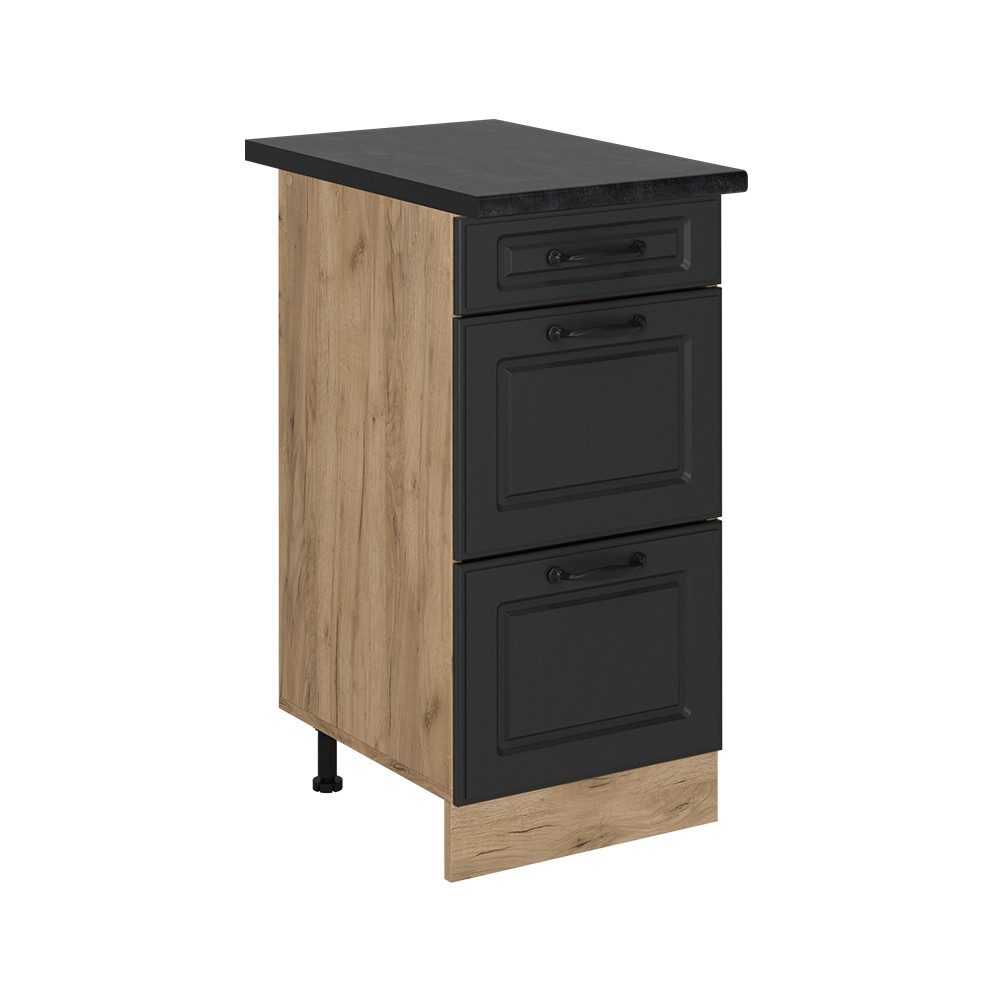 Vicco Unterschrank R-Line, Anthrazit Landhaus/Goldkraft Eiche, günstig online kaufen