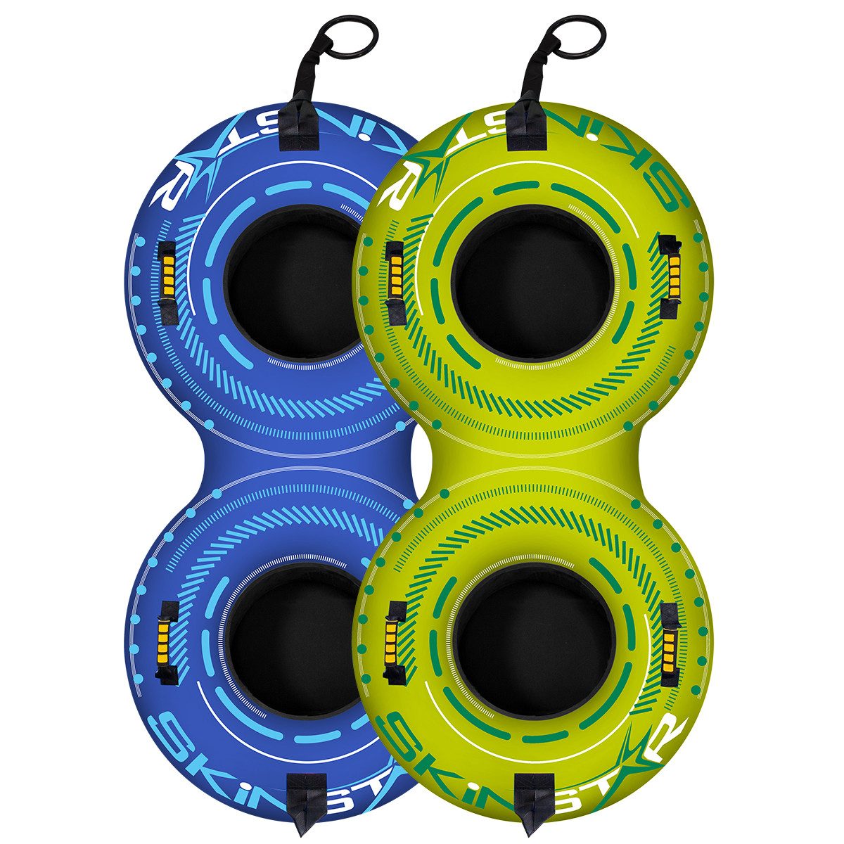 SkinStar Schlitten SkinStar Double SNOW TUBE 2er Bob Schneereifen Rutschreifen Schlitten