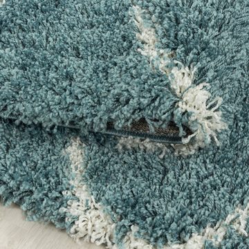 Hochflor-Teppich Hochflorteppich Langflorteppich Wohnzimmer Shaggy Schlafzimmer, Miovani, Rechteckig, Höhe: 30 mm