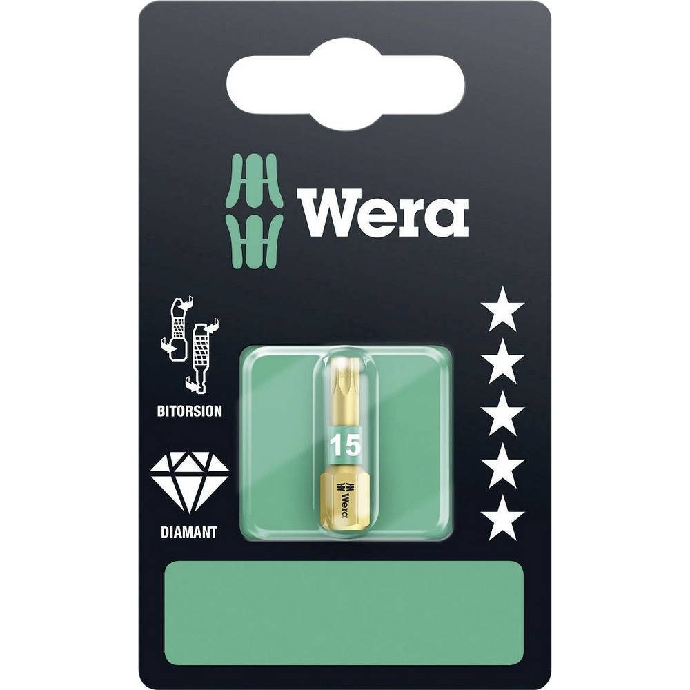 Wera Torx-Bit 867/1 TORX® mm x T15 25 Bit BDC