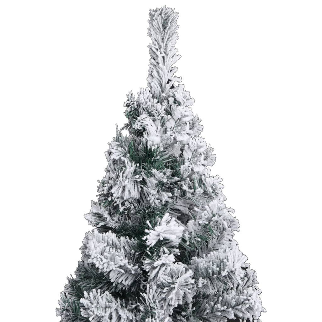 Grün furnicato mit Künstlicher PVC 120 Schnee cm Weihnachtsbaum Schlank