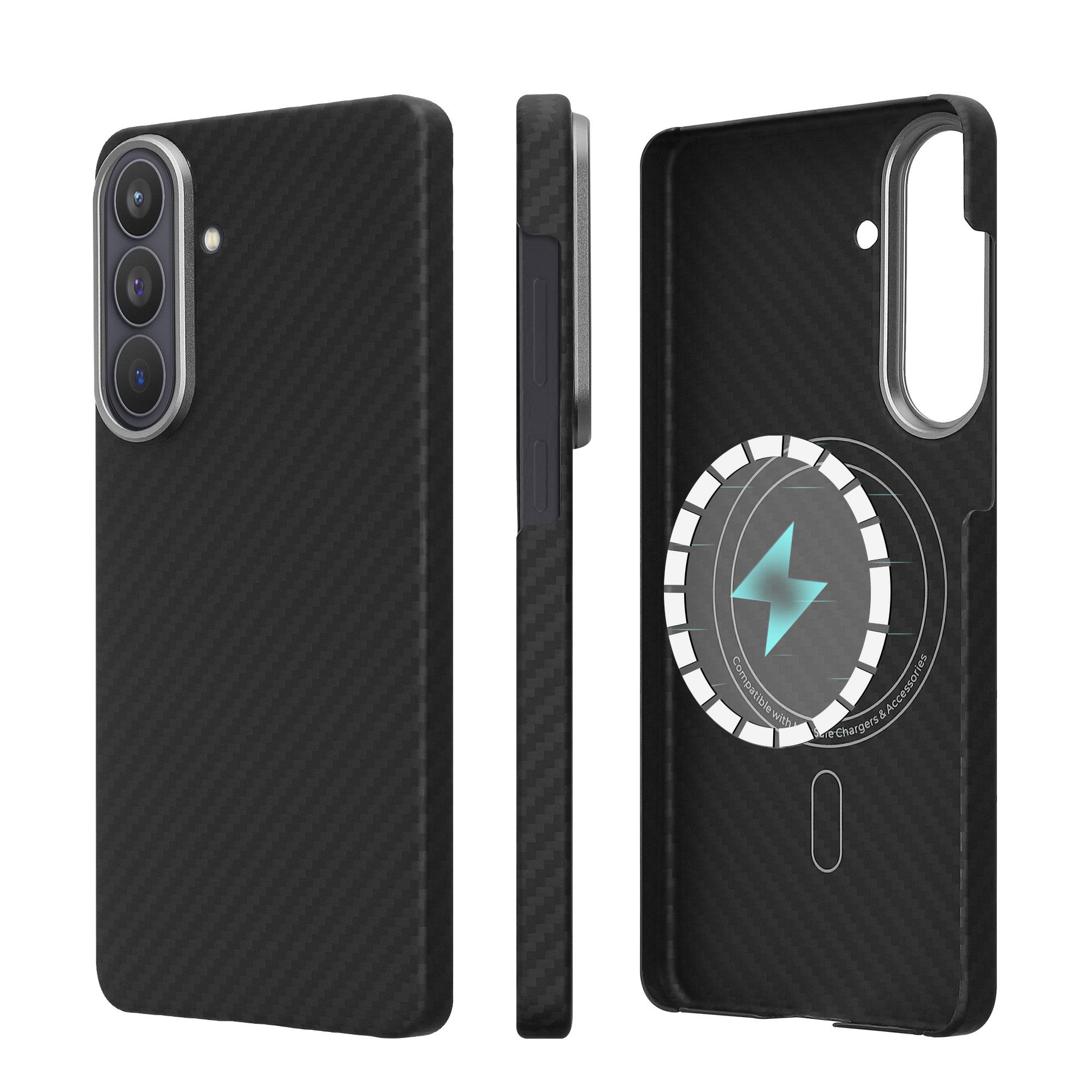 kalibri Smartphone-Hülle Hülle für Samsung Galaxy S26 Plus Aramid Handy Schutzhülle, Cover Case Handyhülle - Kompatibel mit MagSafe