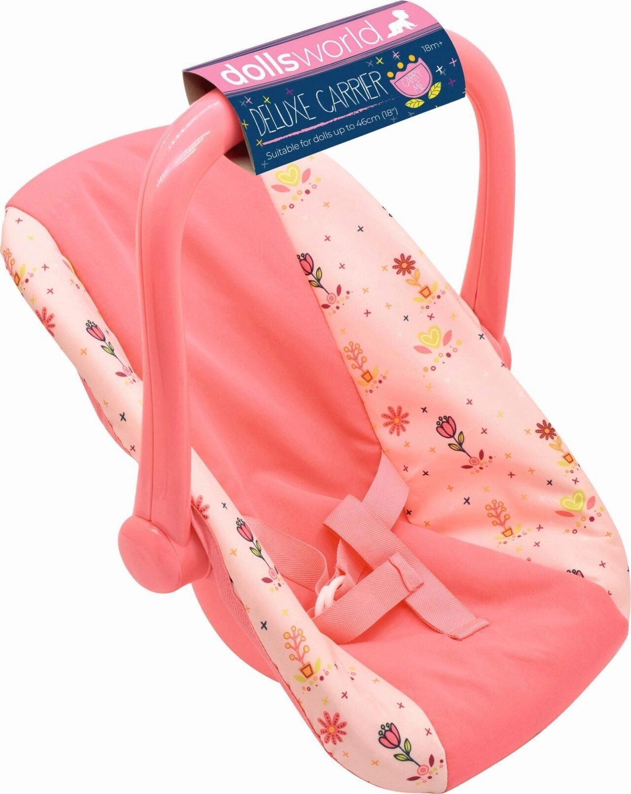 Idee+Spiel Spiel Dolls World Baby-Autositz mit Tragegriff - Sicherer Puppentransport