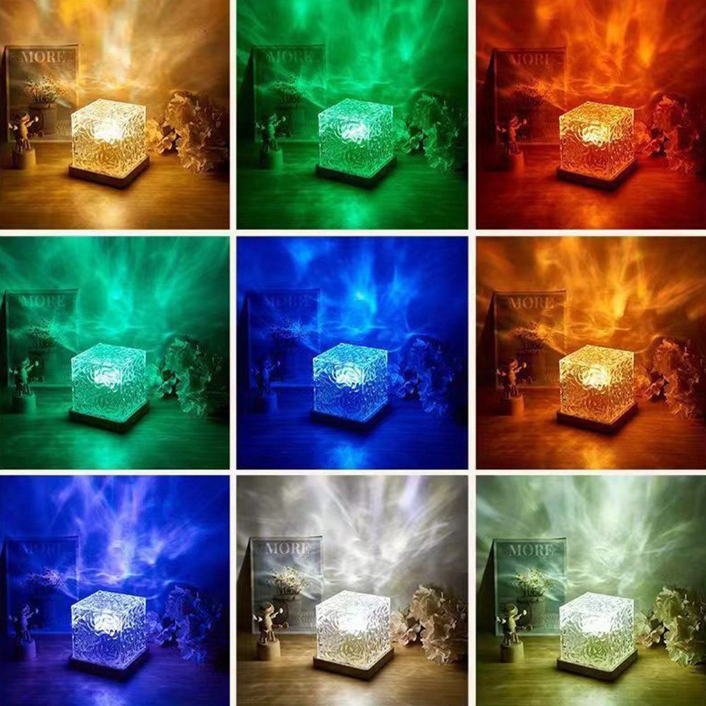 feinlux Nachtlicht Beleuchtung LED Nachtlicht sternenhimmel projektor, LED fest integriert, Warmlicht, Per Handy steuerbar für eine traumhafte Atmosphäre