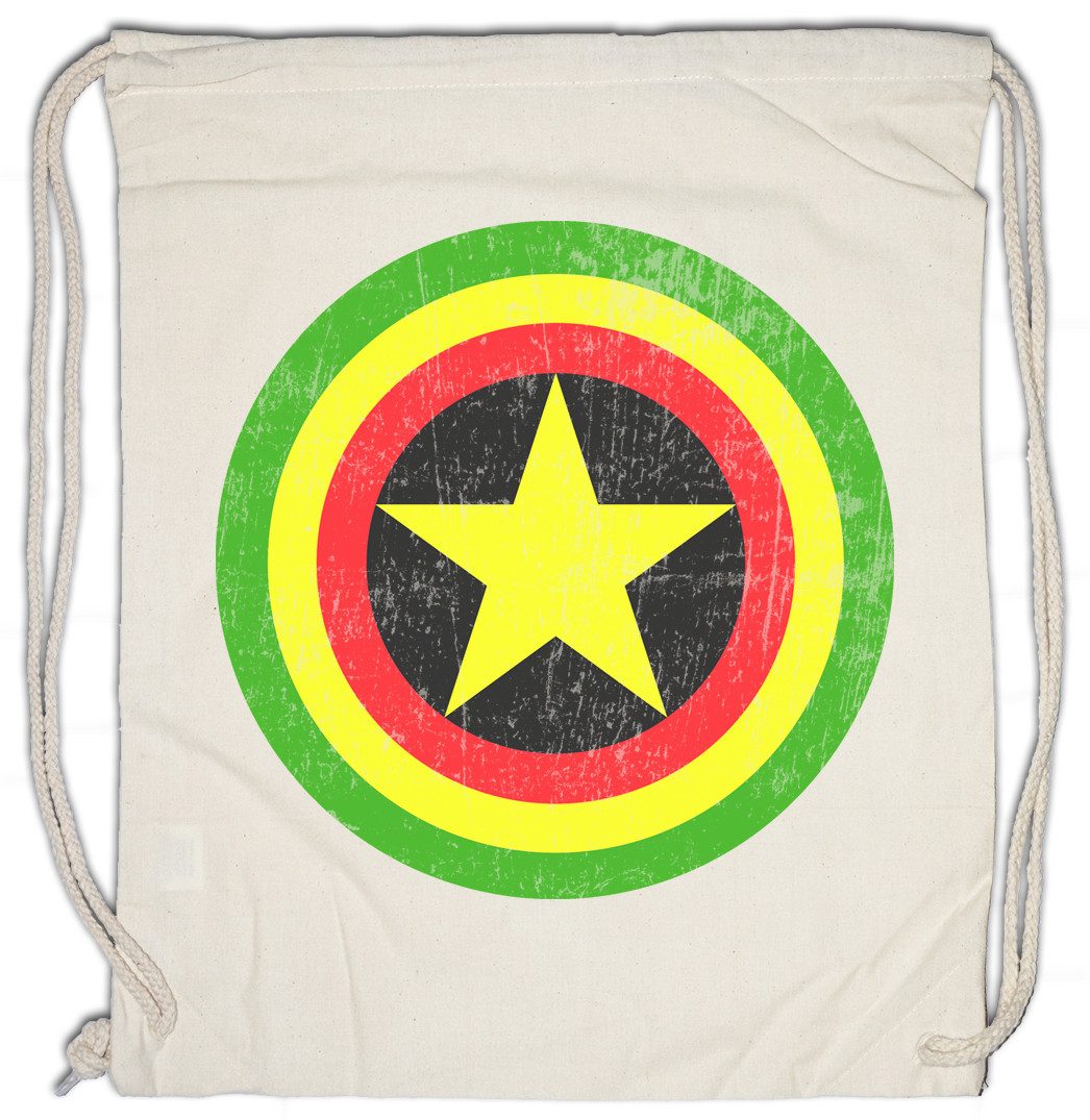 Urban Backwoods Turnbeutel Captain Zion Turnbeutel America Fun Crossover Comic Schild Jah Shield (1-tlg), Babylon Reggae Irie