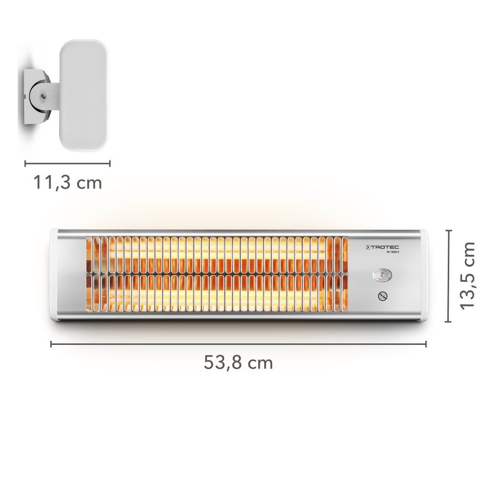 TROTEC Infrarotstrahler Infrarot Heizstrahler IR 1200 günstig online kaufen