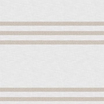 Vorhang Bergen, Neutex for you!, Multifunktionsband (1 St), halbtransparent, naturiger Querstreifen mit Effektgarn
