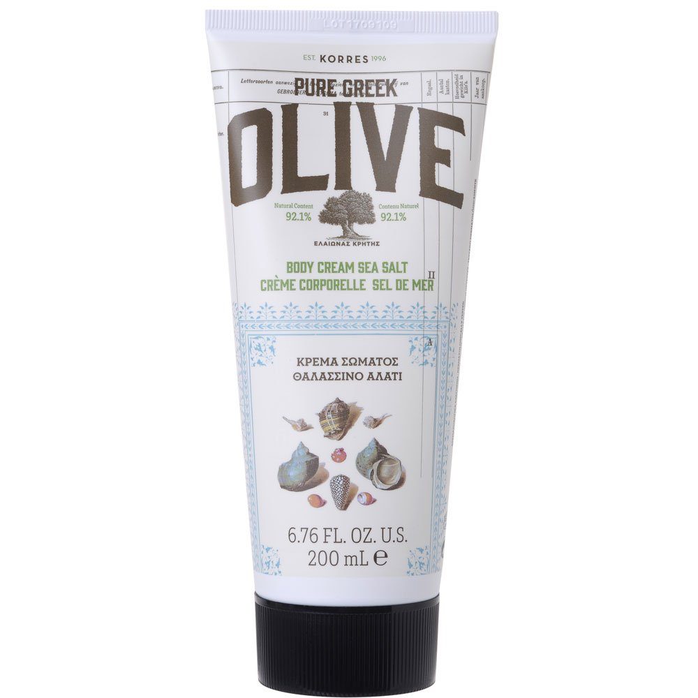 Korres ml Olive, Pure Olivgrün, Greek Körpercreme 200