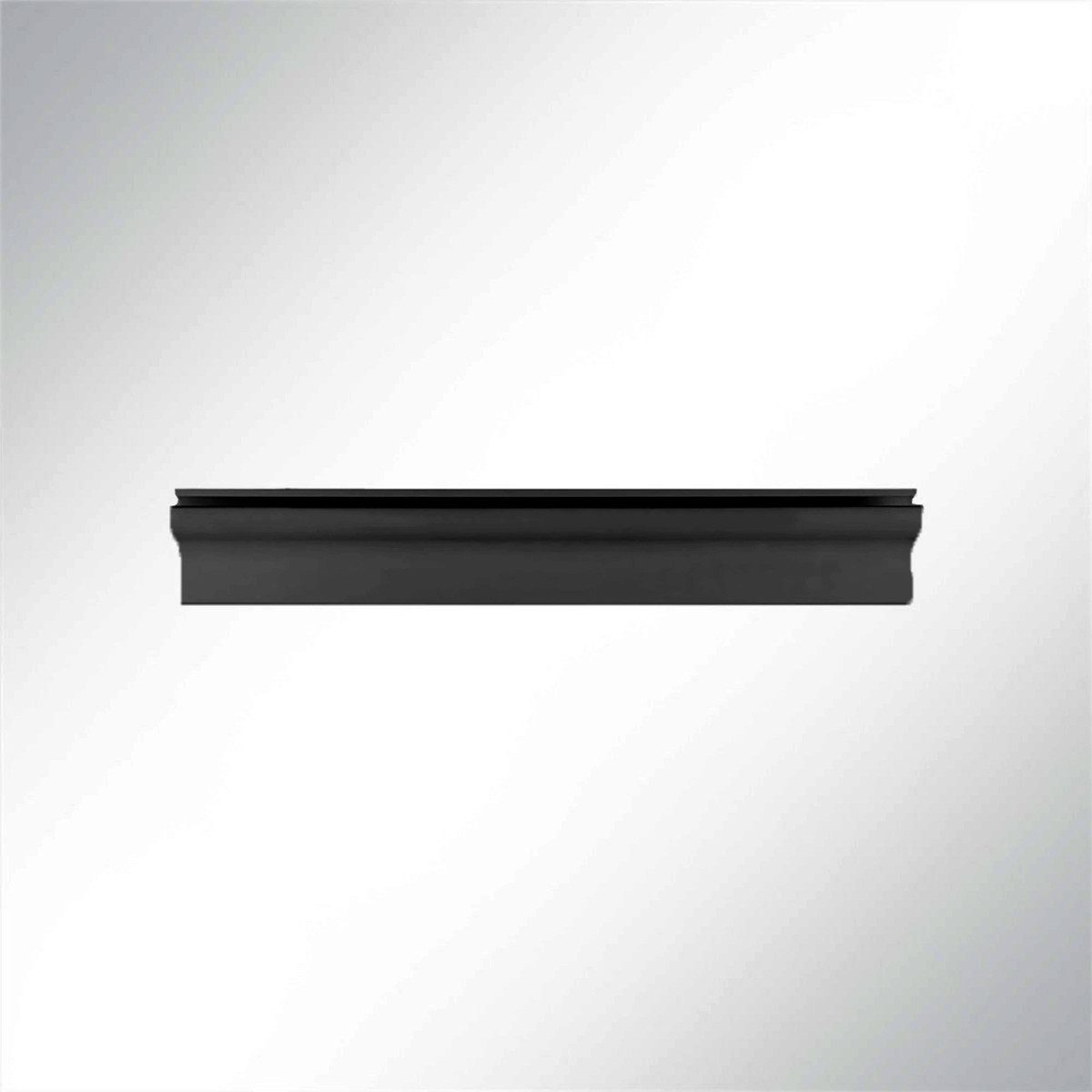 LYSEL® U-Laufschiene Kederschiene Kederleiste Kunststoff schwarz 15,5x33,3mm Länge 2m, (1-tlg), 2000 x 15.5 x 33.3 mm [L x B x H]
