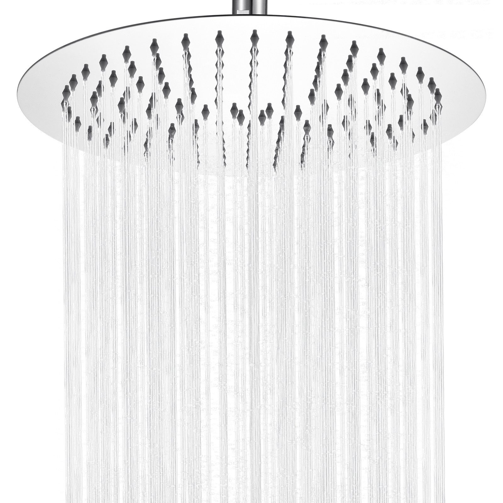 AONEON Regenduschkopf 25,4 Cm – Überkopf-Wasserfall-Dusche Mit Verstellbarem Gelenk & Anti-Verstopfungsdüsen