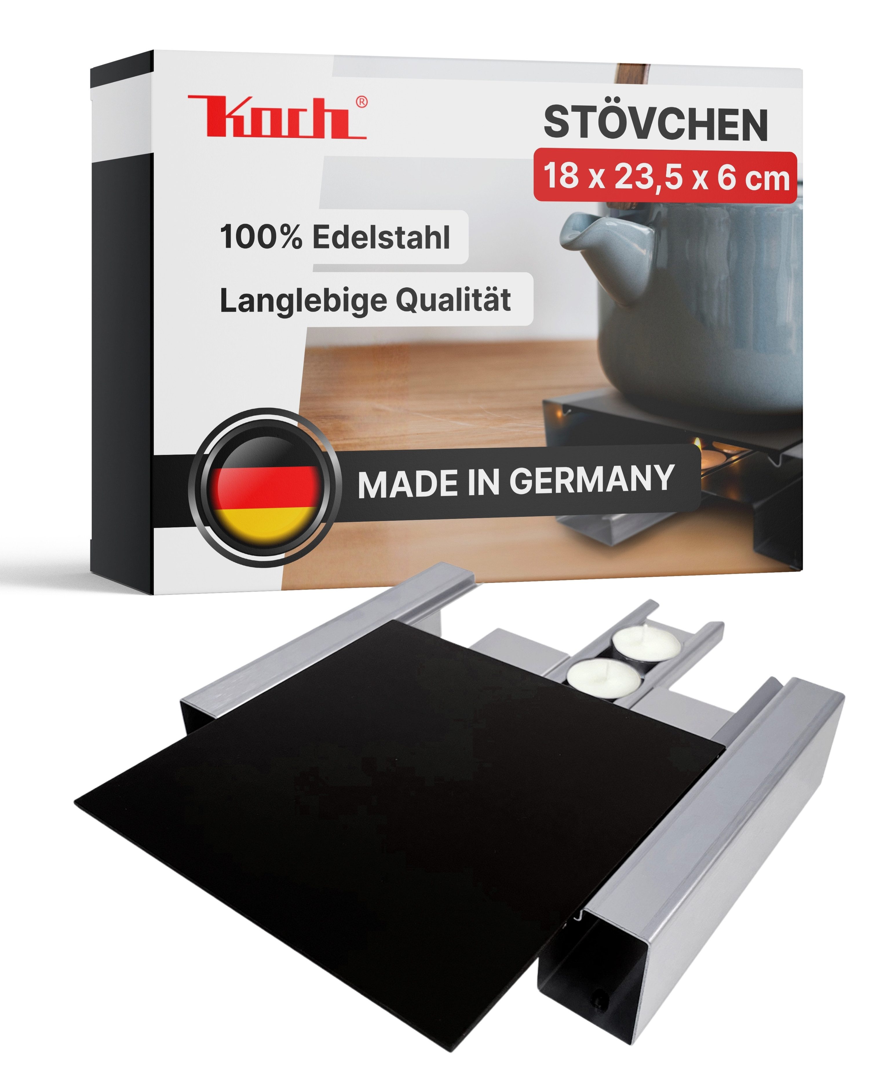 Koch Stövchen / Rechaud 2 Teelichter