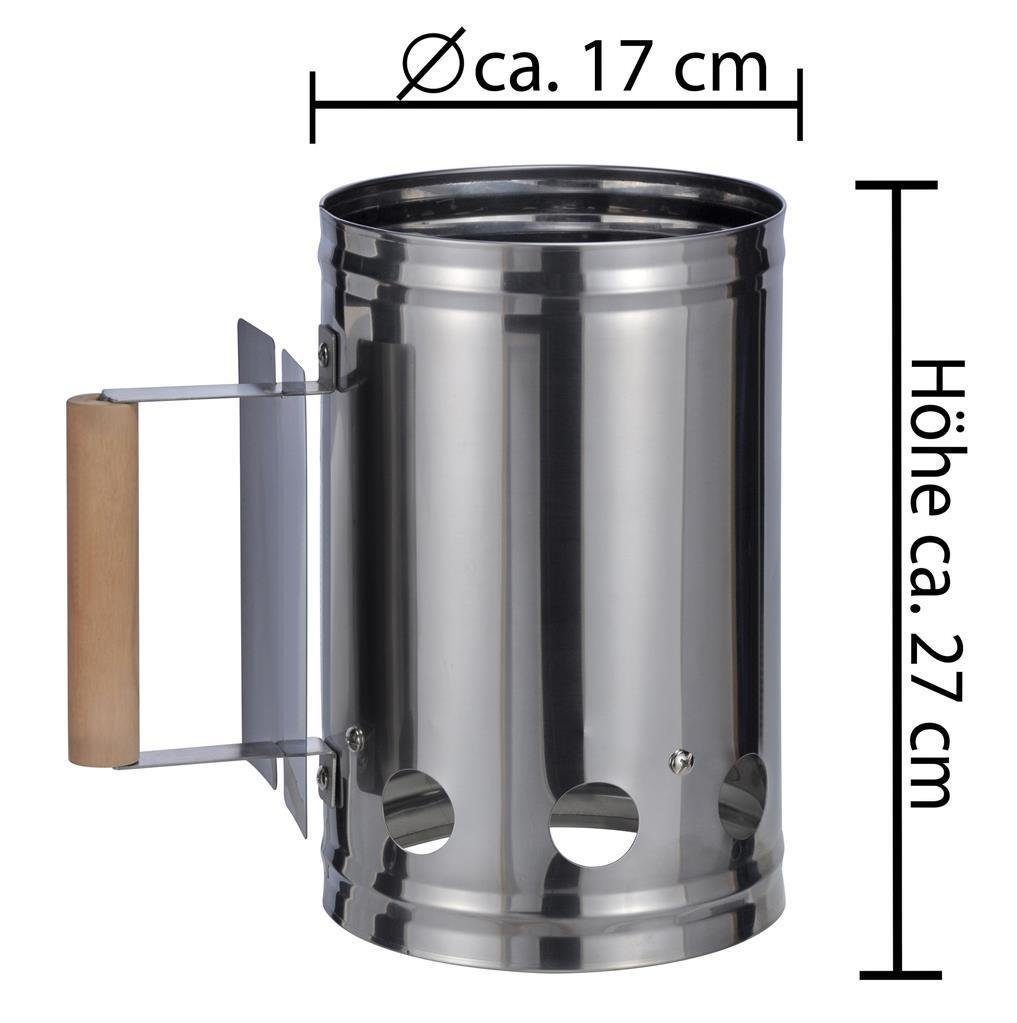 Bambelaa! Anzündkamin Grillkohleanzünder Grillanzünder Grillstarter Anzündkamin Kohlestarter (1-tlg)