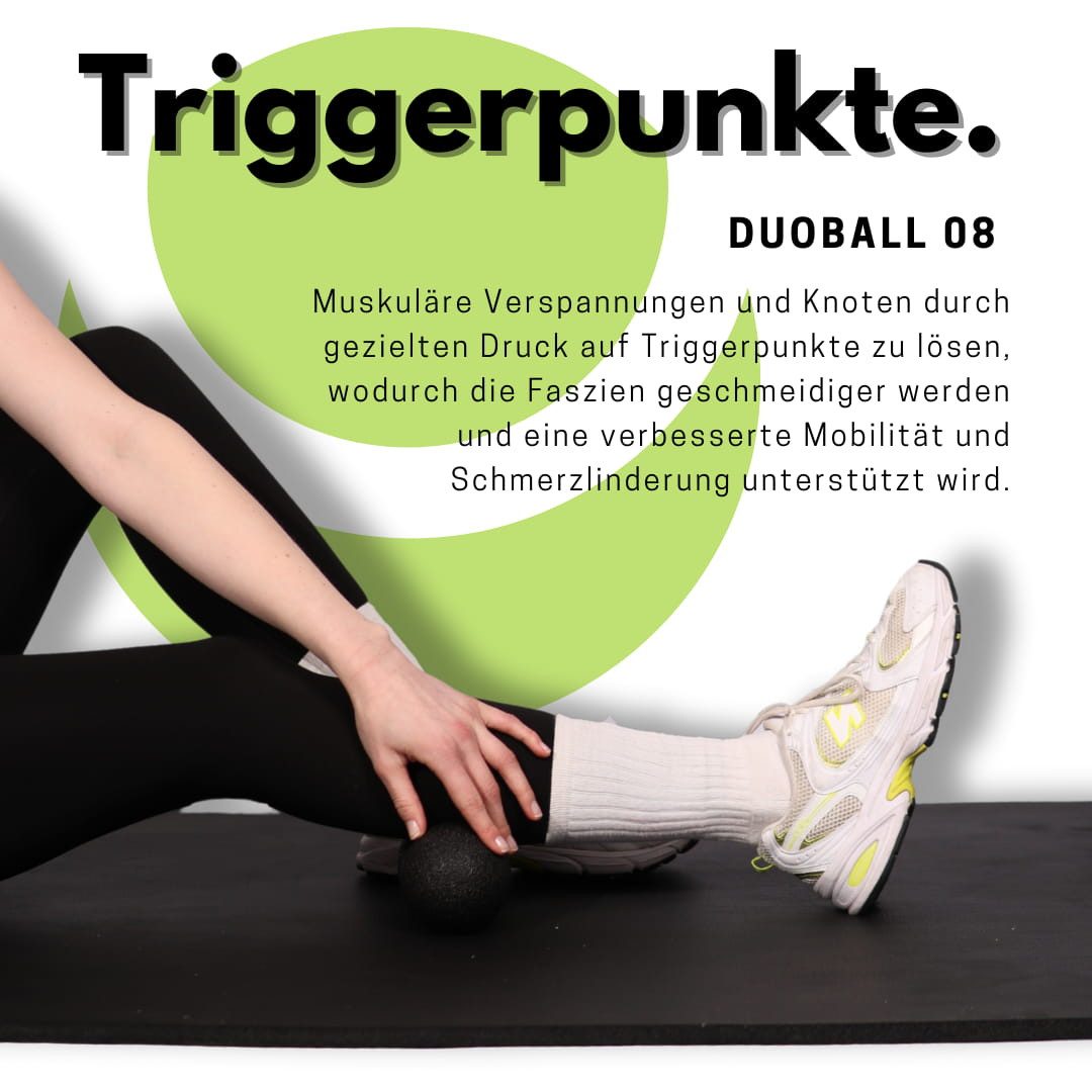 Health Rise Faszienrolle Health Rise Duoball 08, 16cm x 8cm – Bild 5 von 5