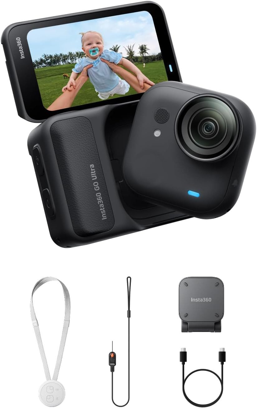 Insta360 Insta360 GO Ultra - freihändige 4K Mini-Cam Action Cam (4K Ultra HD, WLAN (Wi-Fi), Bluetooth)