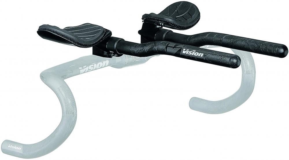 Vision Fahrradlenker Vision Lenkeraufsatz Metron 4D Flat M.A.S. M Schwarz - aerodynamische