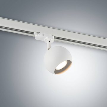 Arcchio Schienensystem-Leuchten Ensar, Modern, Aluminium, weiß, 1 flammig, GU10